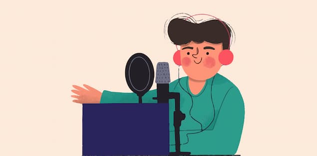 Adjust the headphones so that they rest a little above your hair