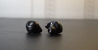 A Pair of Raycon e50 Earbuds