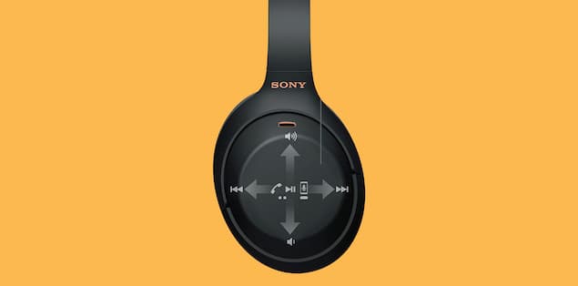 Sony WH-1000XM4 Headphones Touch Controls