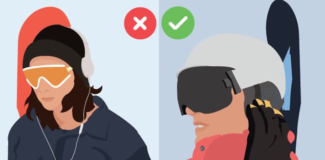 Wireless Snowboarding Headphones Are More Comfortable and Secure Than Wired Headphones