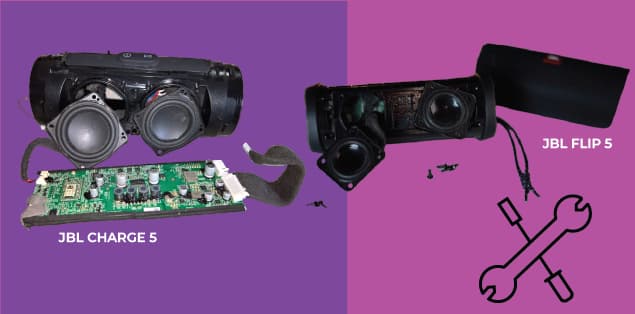 JBL Charge 5 vs Flip 5 - Design and Build