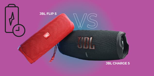 JBL Charge 5 vs Flip 5 - Battery Life