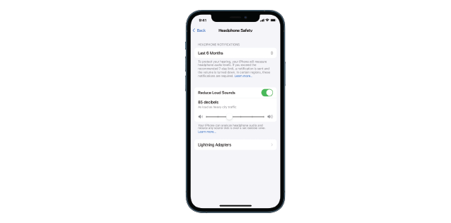 Reduce Loud Sounds on iPhone