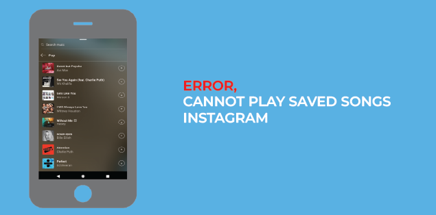 error, cannot save song on Instagram
