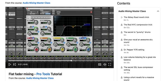 LinkedIn Learning Audio Mixing Masterclass