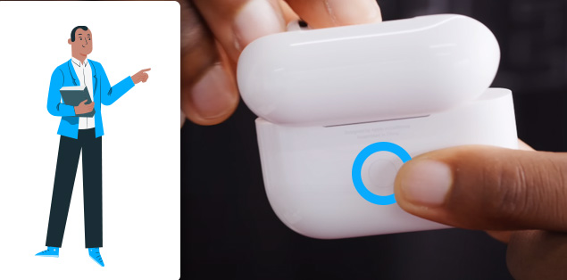 How to Use the Button on the Back of the AirPod Case?