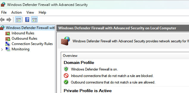 Change Firewall Settings If Using Windows 10