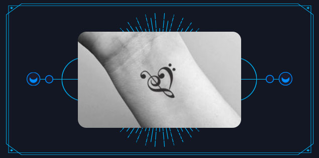 Music Tattoos on the Wrist - 2