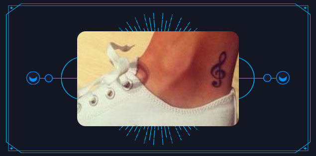 Music Ankle Tattoo - 2