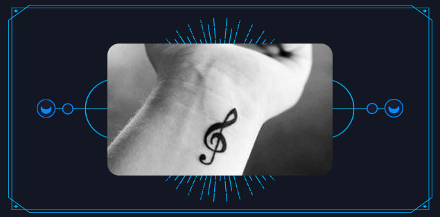 Music Wrist Tattoo