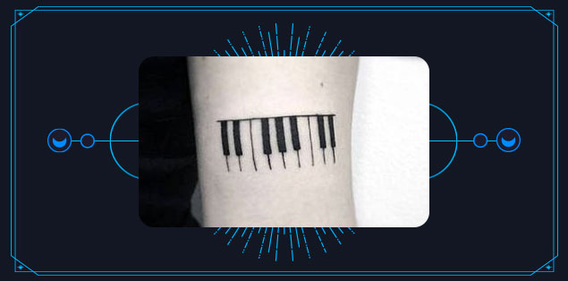 Black and White Piano Keys