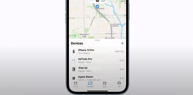 Open the “Devices” tab.