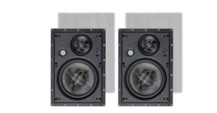 Monoprice 3-Way Carbon Fiber In Wall Speakers