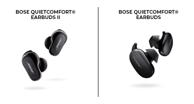 Bose QuietComfort Earbuds II vs. Bose QuietComfort Earbuds
