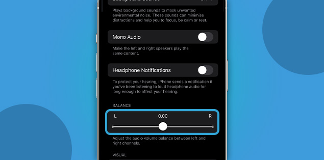 Ensure the slider is in the middle of the balancer before using AirPods