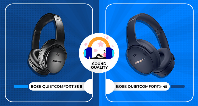 Bose QuietComfort 35 II vs Bose QuietComfort 45 - Sound Quality