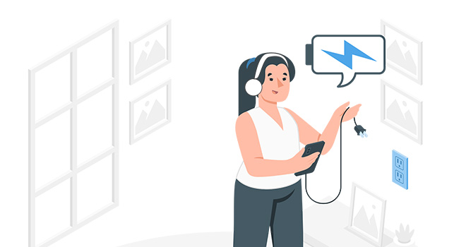 It's a Good Idea to Allow Your Mobile Phone to Charge Completely Before Connecting Headphones or Earphones