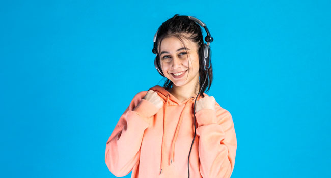 Over Ear Headphones with Hoodie